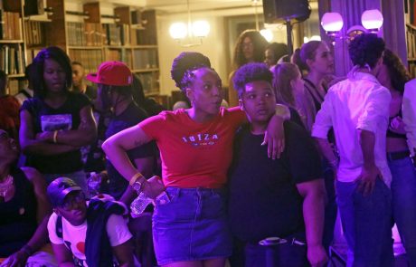 Audience members at the ball