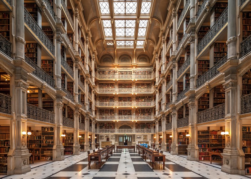 Image of an ornate library