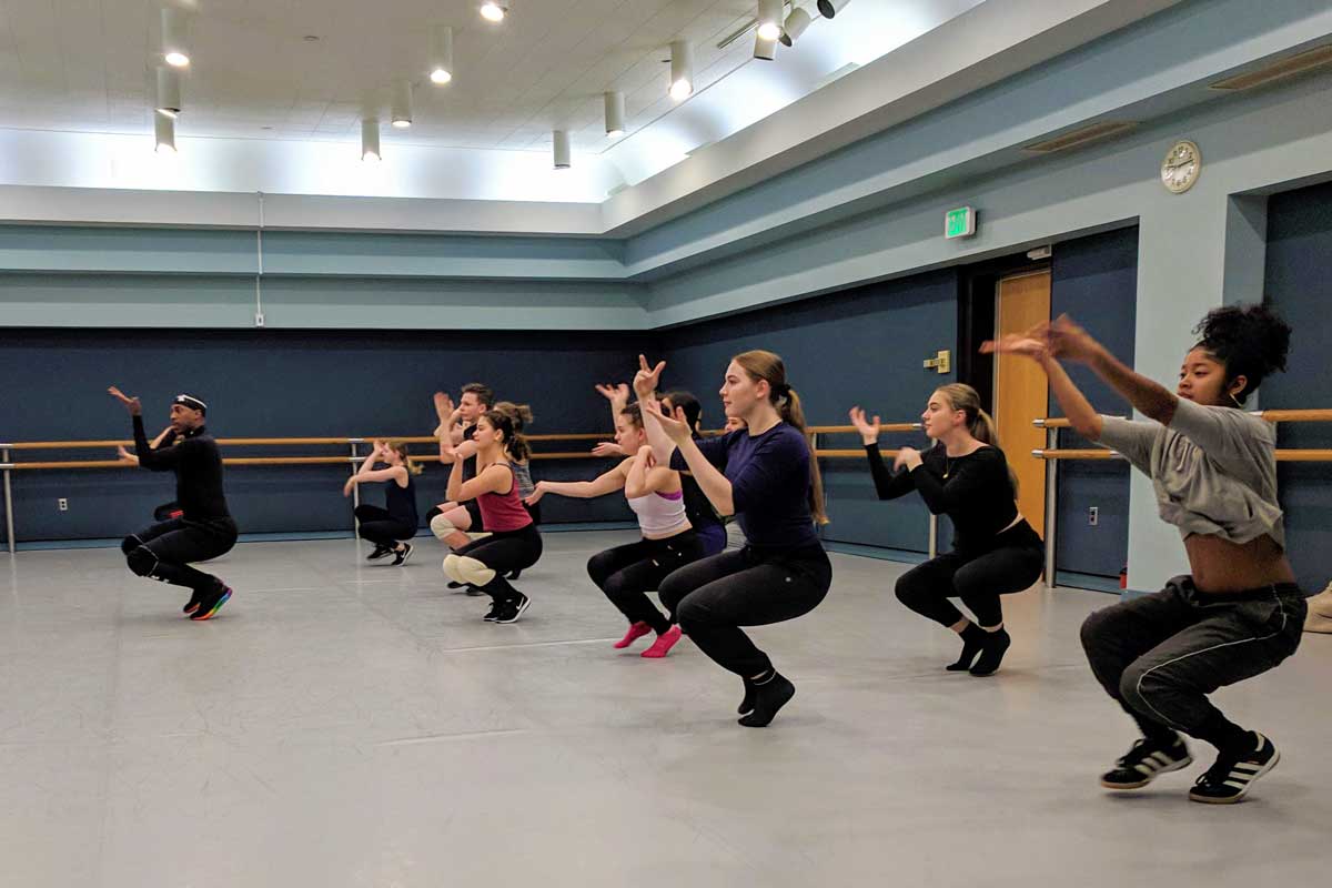 Marquis-dance-workshop A group of dancers perform